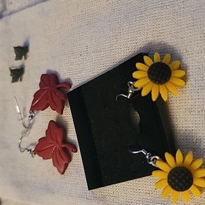 NWT set of three autumn earrings